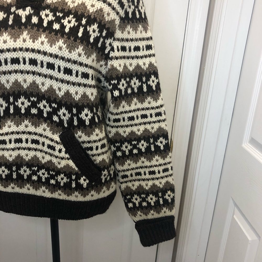Runox Scandia Strik Pure Wool hooded long sleeve sweater - Picture 4 of 14